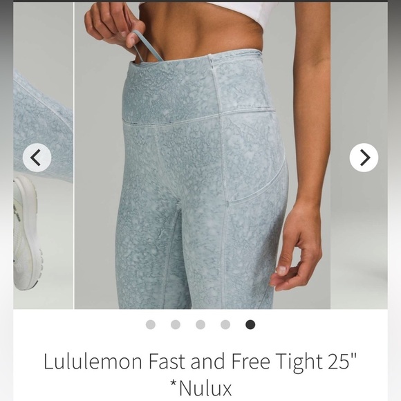 Lululemon Fast and Free Tight 25" *Nulux - Picture 3 of 8